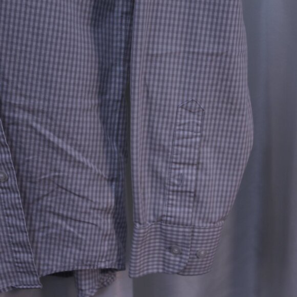 Cutter & Buck Gray Gingham Men's Shirt - Picture 4 of 9